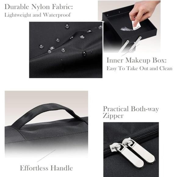 Soft Makeup Box, Large Makeup Organizer Case, Professional Nail Train Bag - Picture 5 of 7